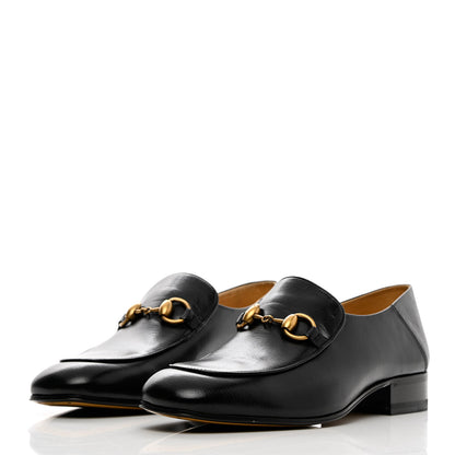 Gucci Goatskin Womens Horsebit Mid-Heel Loafers 38.5 Black 3 of 15
