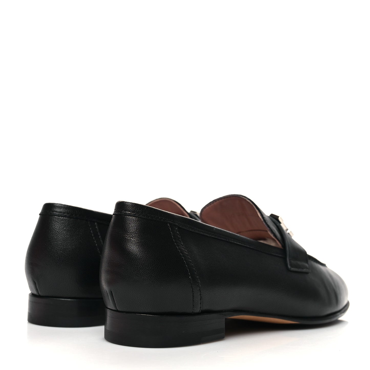 Goatskin Womens Paris Loafers 38 Black