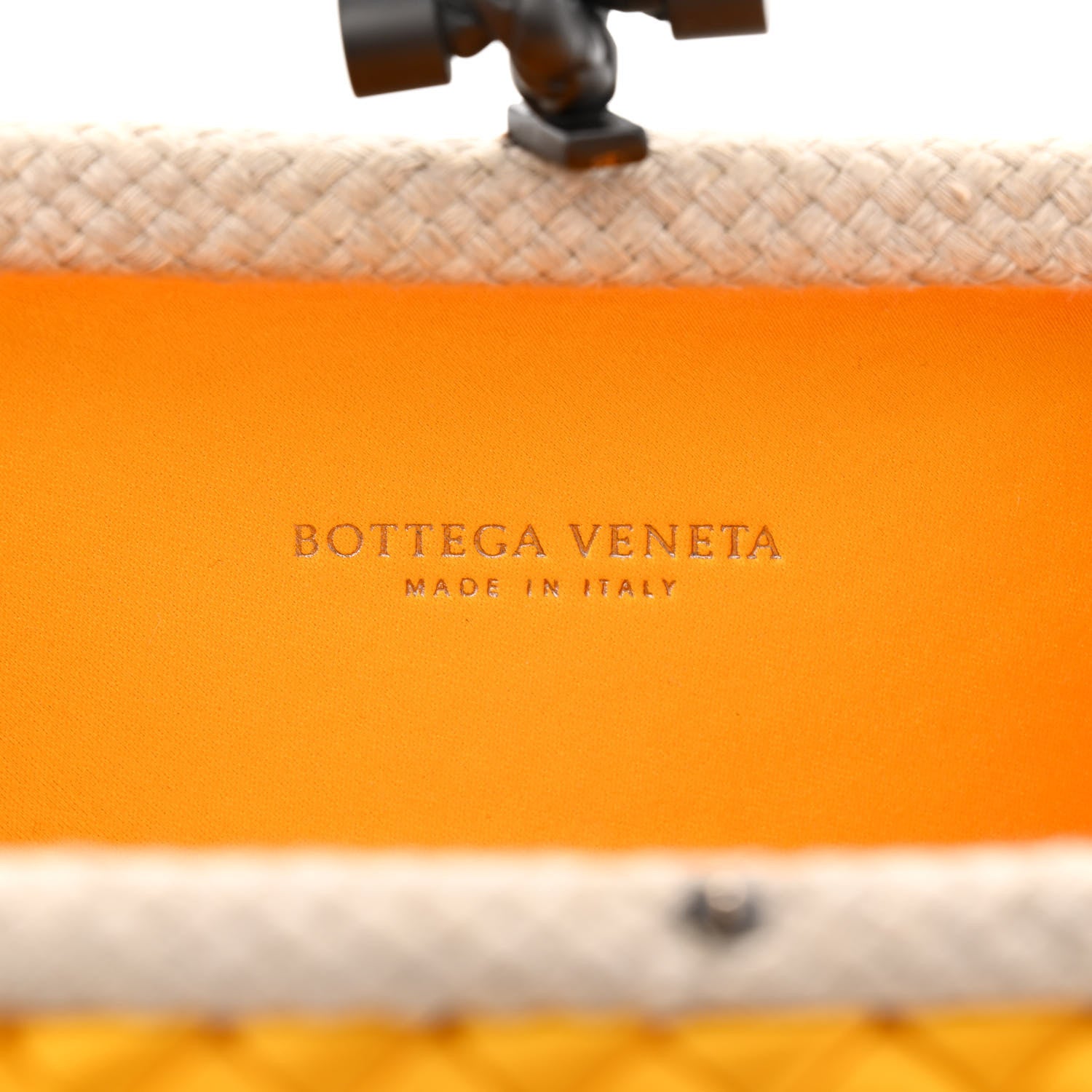 Bottega Veneta Satin Knot Clutch Yellow 5 of 9