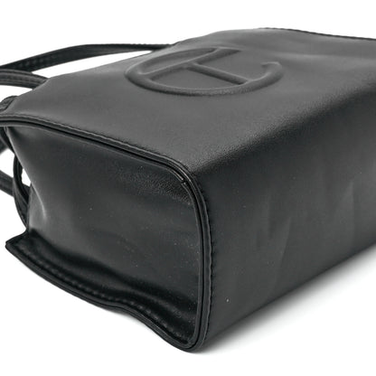 Telfar Vegan Leather Small Shopping Bag Black 10 of 11