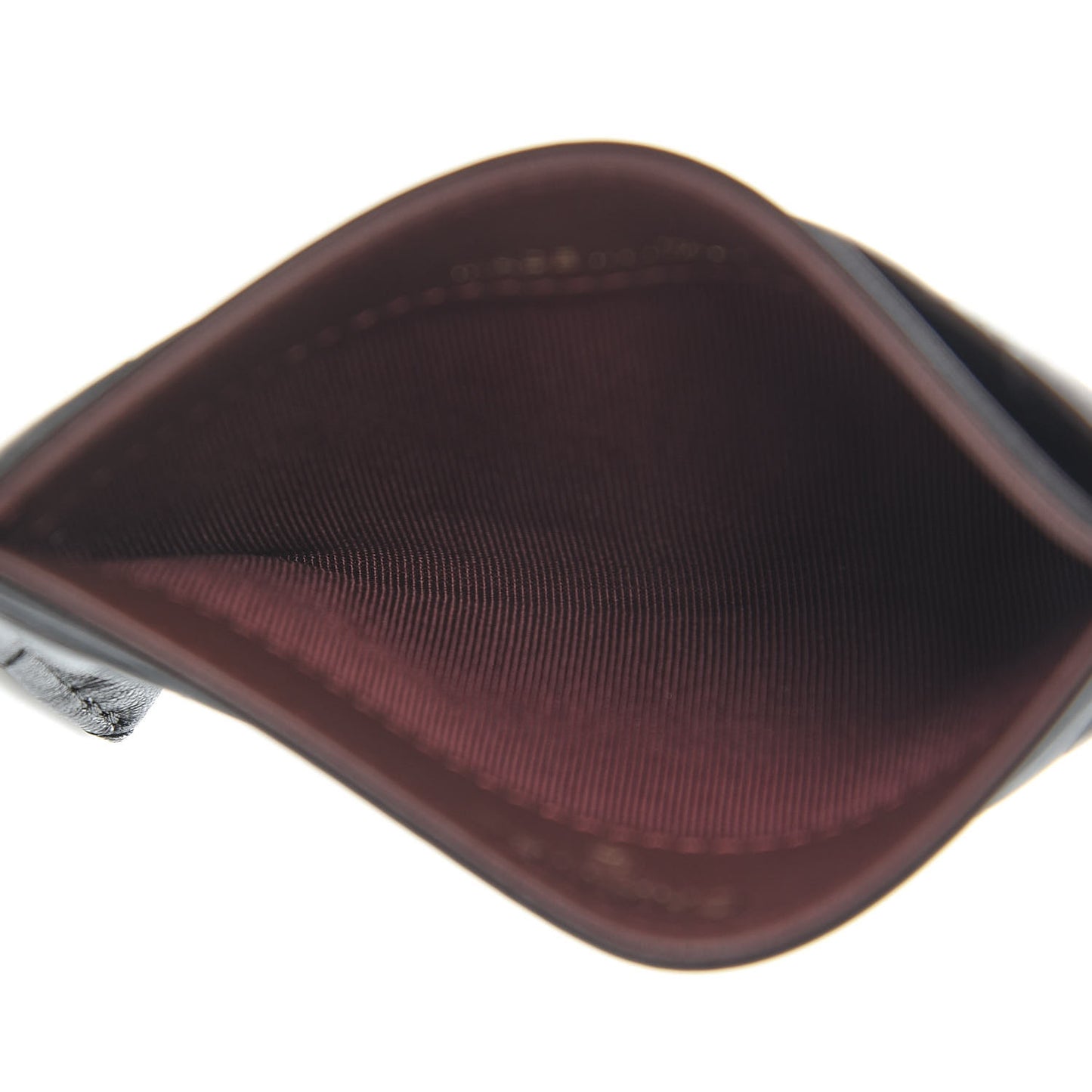 Lambskin Quilted Card Holder Black