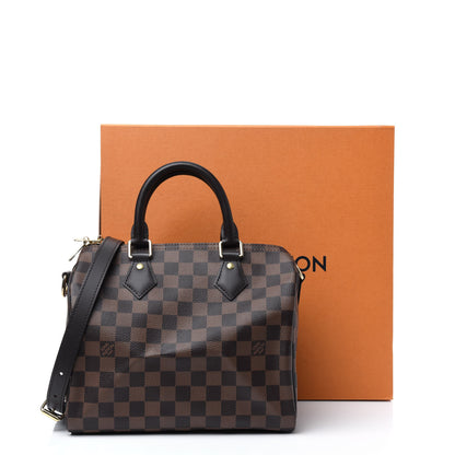 Louis Vuitton Damier Ebene Speedy Bandouliere 25 20 of 22