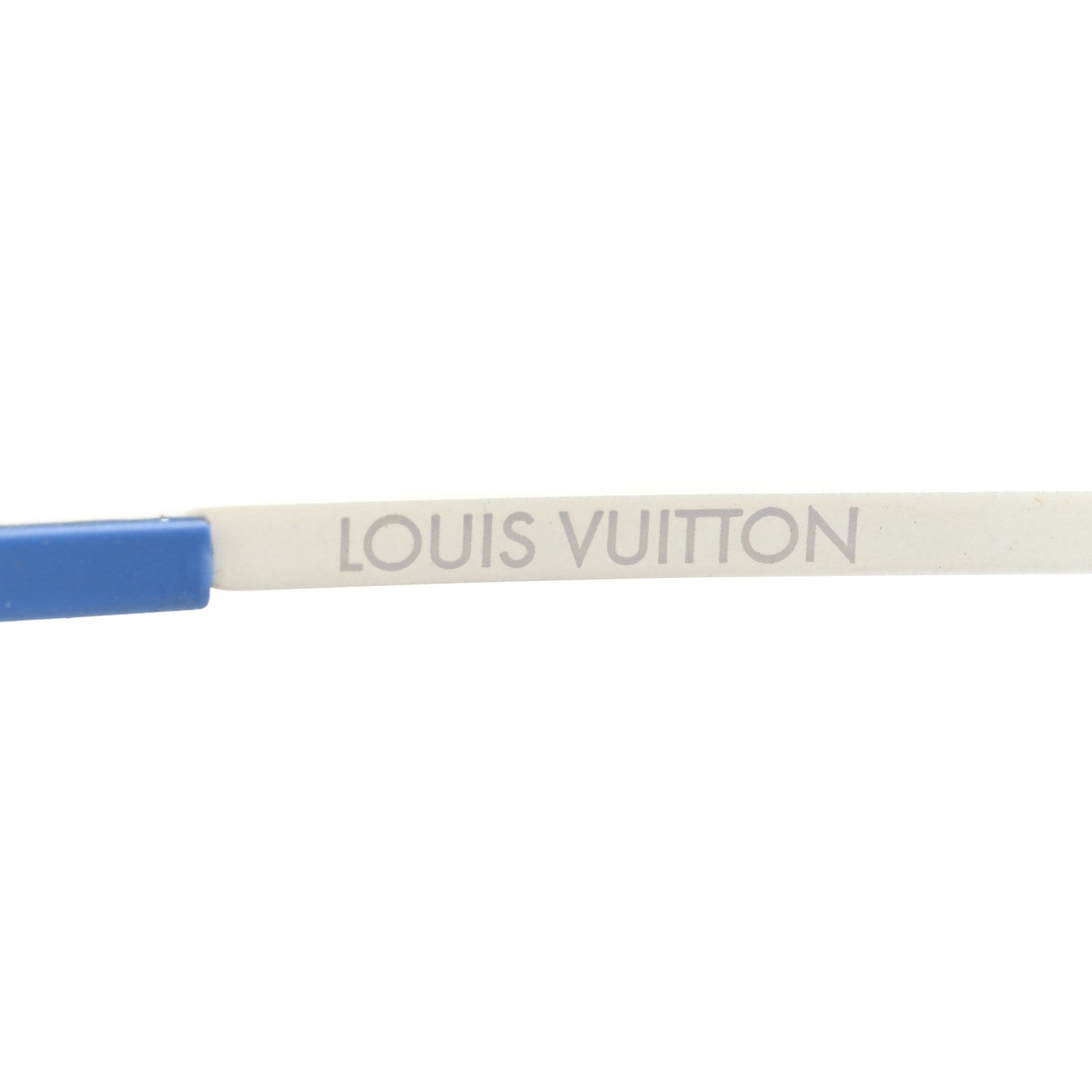 Louis Vuitton Monogram Grease Mask Sunglasses ZT329W Silver Blue 5 of 9