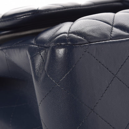 Chanel Lambskin Quilted Jumbo Double Flap Navy 12 of 21