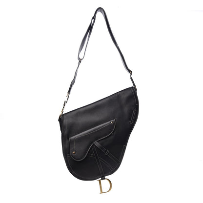 Christian Dior Calfskin Baudrier Saddle Bag Black 1 of 7