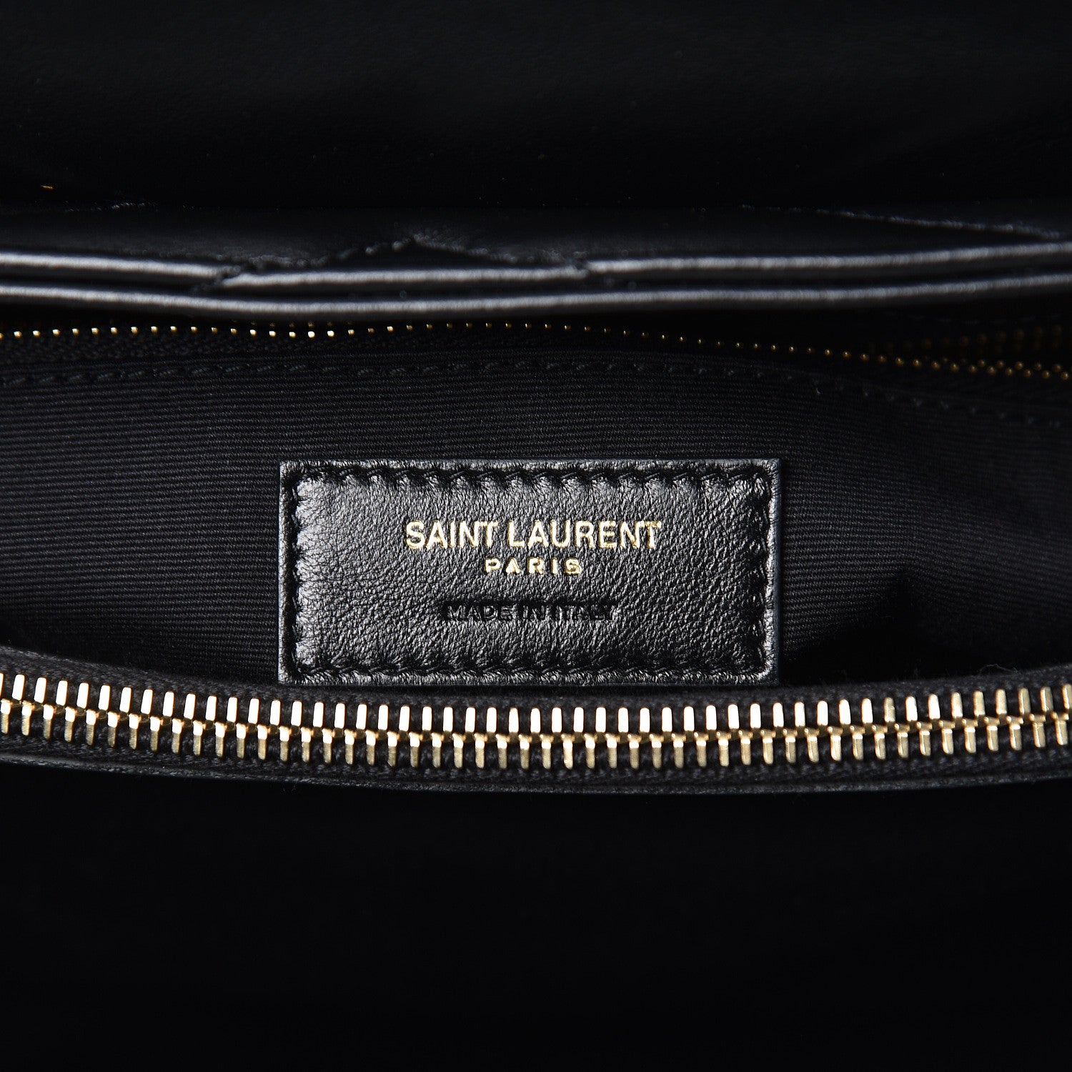 Saint Laurent Calfskin Y Quilted Monogram Medium Loulou Chain Satchel Black 6 of 11