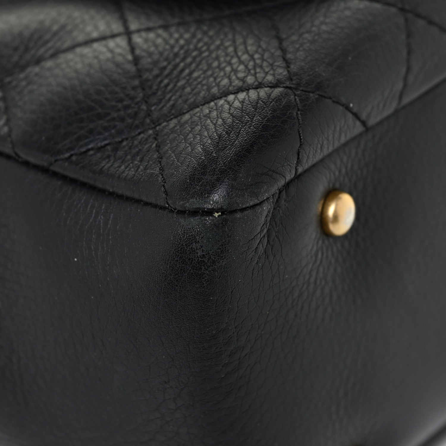 Chanel Calfskin Stitched Archi Chic Large Tote Black 13 of 17