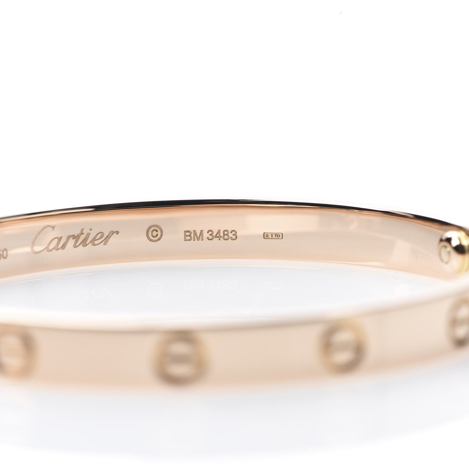Cartier 18K Pink Gold LOVE Bracelet 18 5 of 6