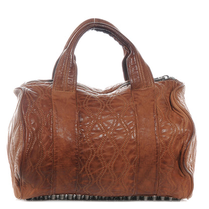 Alexander Wang Quilted Leather Rocco Brown 1 of 5