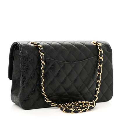 Chanel Caviar Quilted Medium Double Flap Black 2 of 9