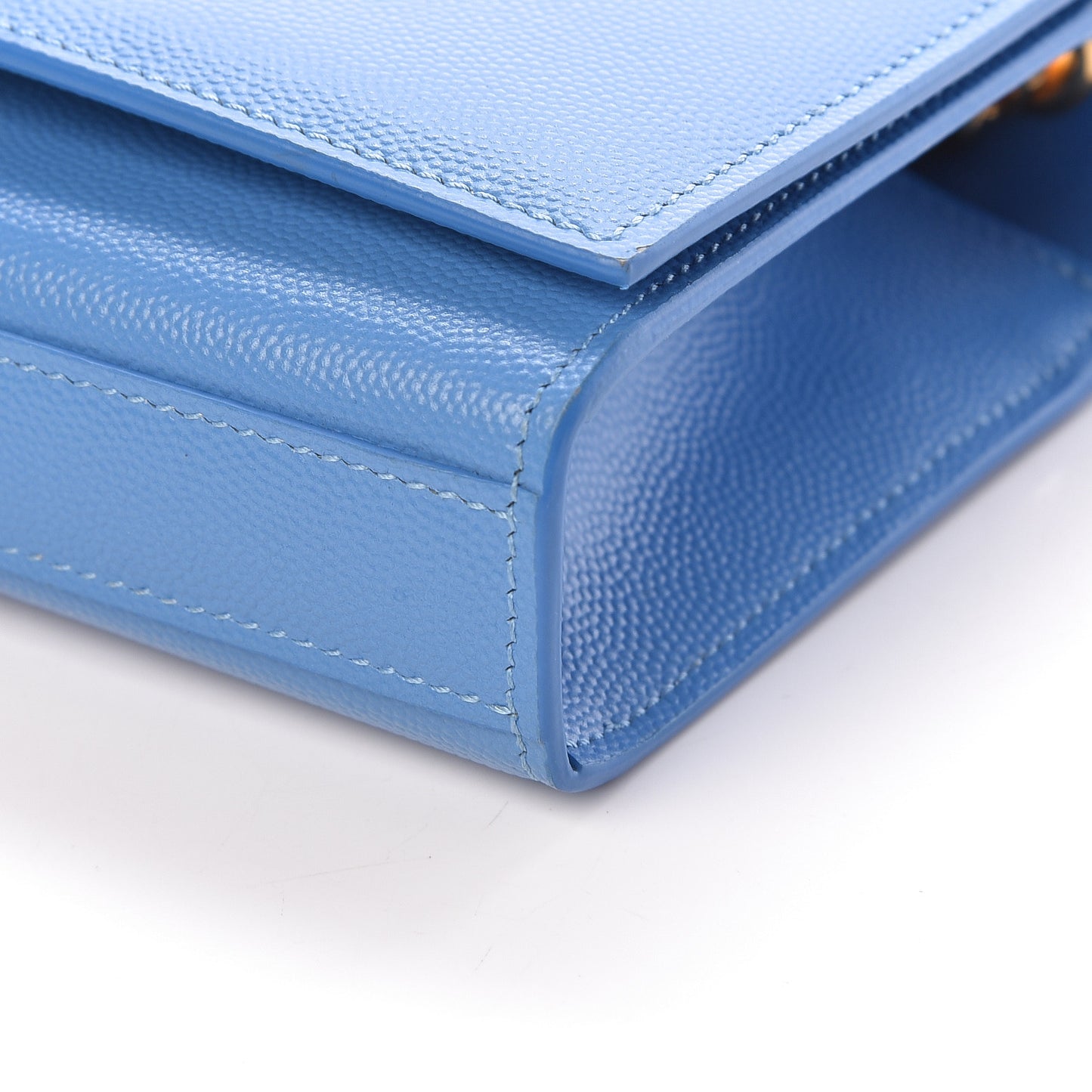 Grain De Poudre Small Classic Monogram Kate Satchel Blue Clair