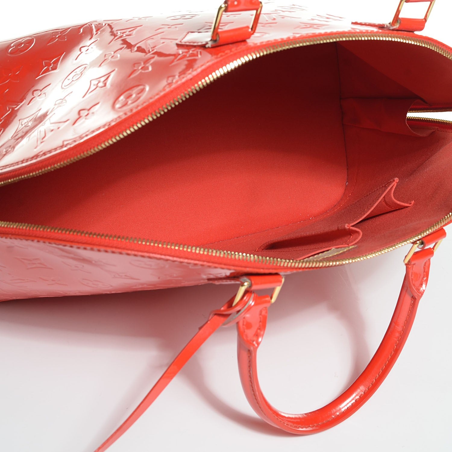 Louis Vuitton Vernis Alma GM Orange Sunset 7 of 20