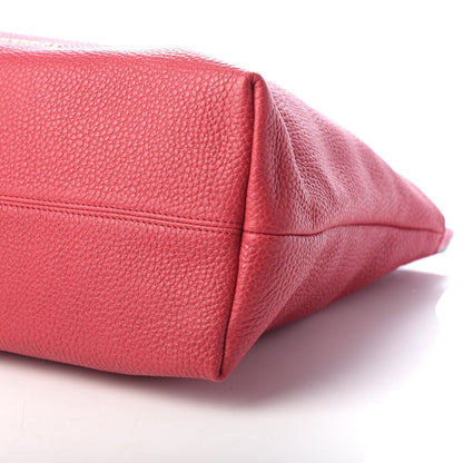 Burberry Grainy Calfskin Medium Baynard Tote Pink Azalea 9 of 10