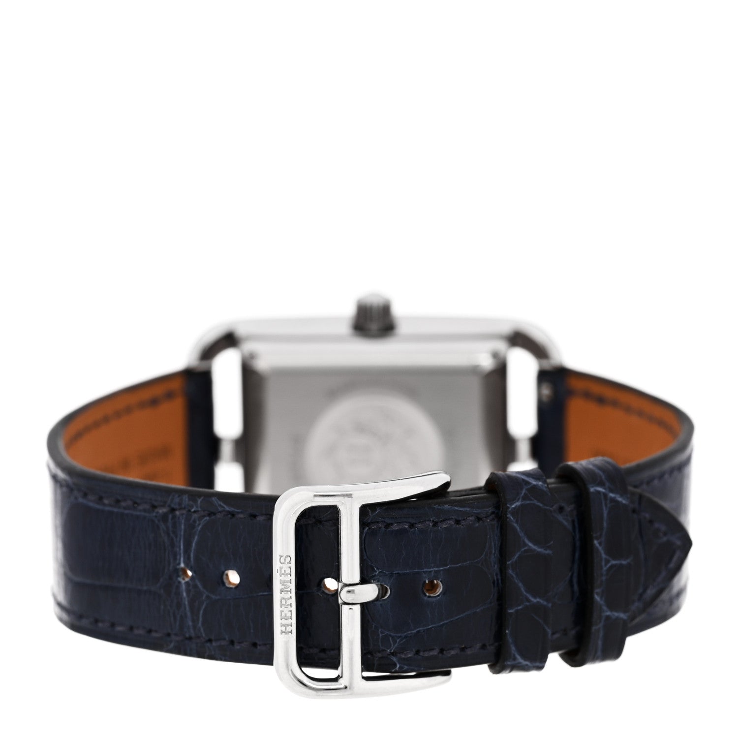 Hermes Stainless Steel Alligator 29mm Cape Cod Automatic Watch Bleu Saphir 3 of 5