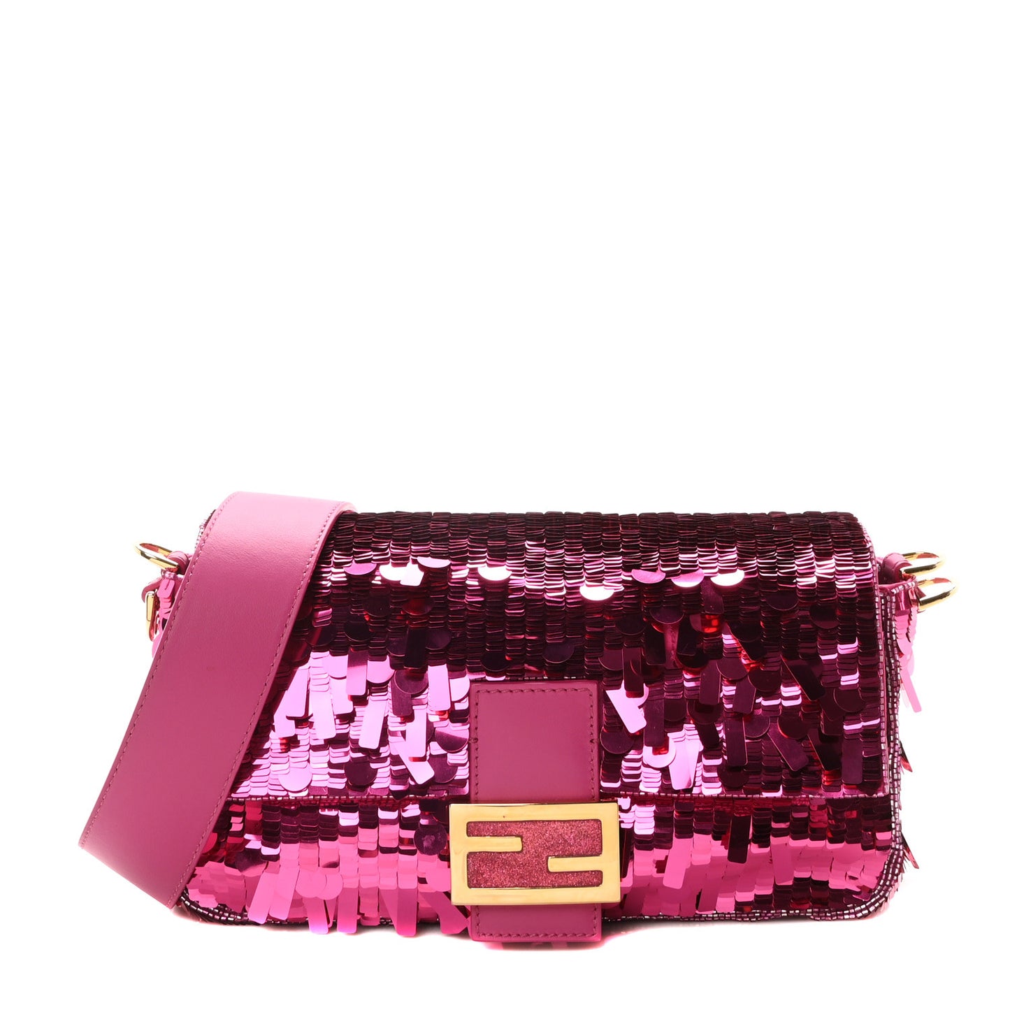 Sequin Paillettes Vitello Grace Sex and the City Baguette Ciclamino Pilar
