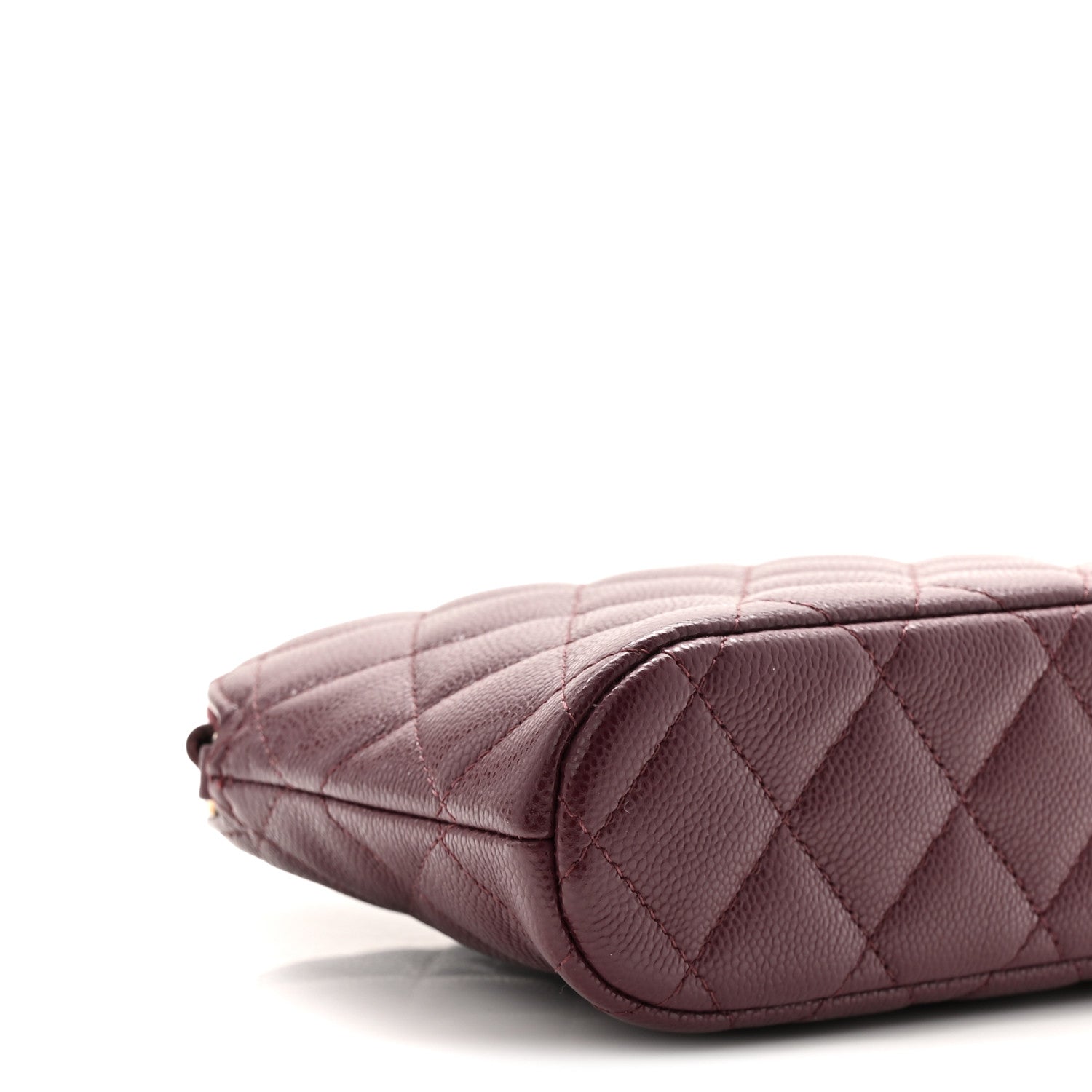 Chanel Caviar Quilted Classic Clutch With Chain Dark Burgundy 9 of 11