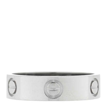 Cartier Platinum 5.5mm LOVE Ring 59 8.75 1 of 5