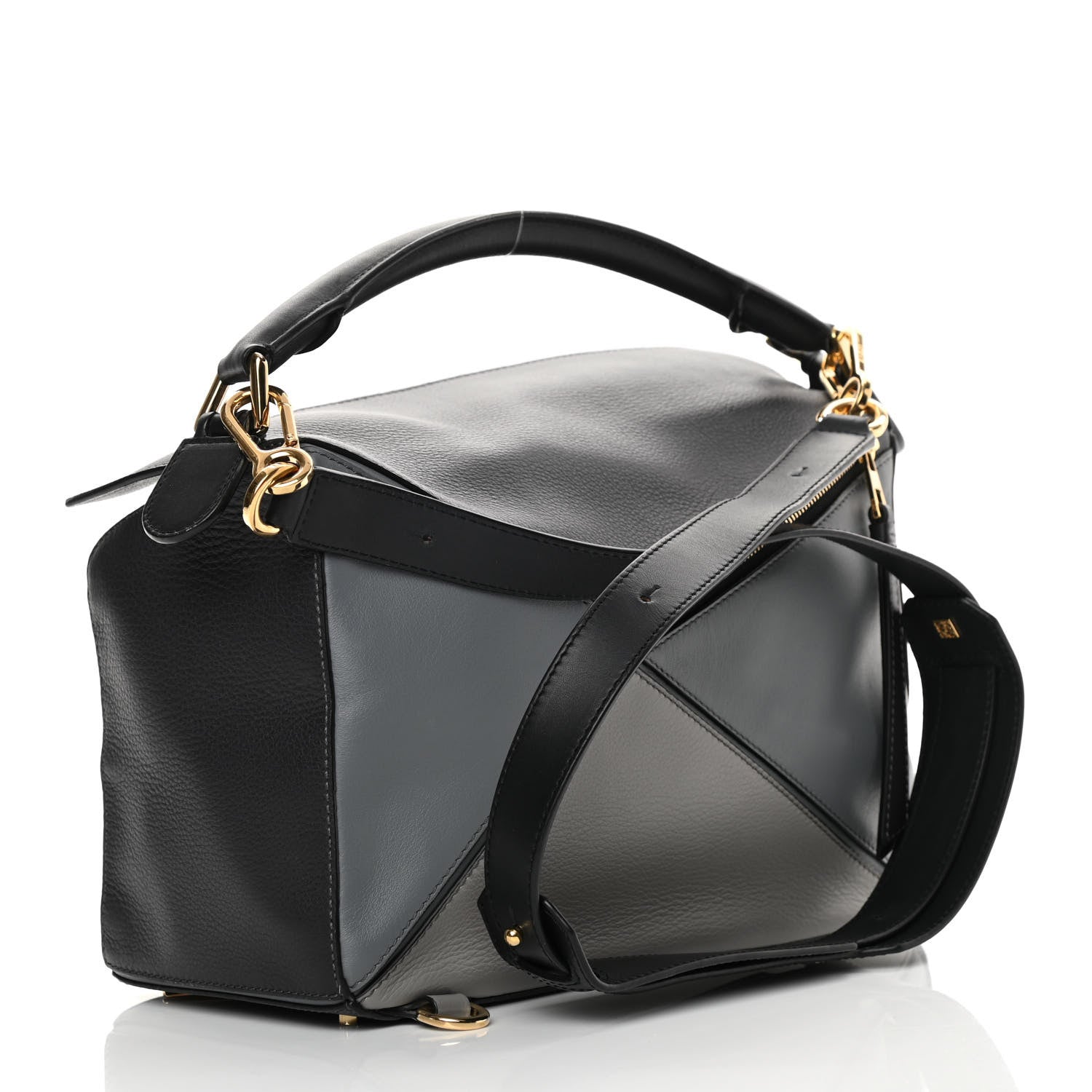 Loewe Calfskin Medium Puzzle Bag Grey Multito 3 of 12