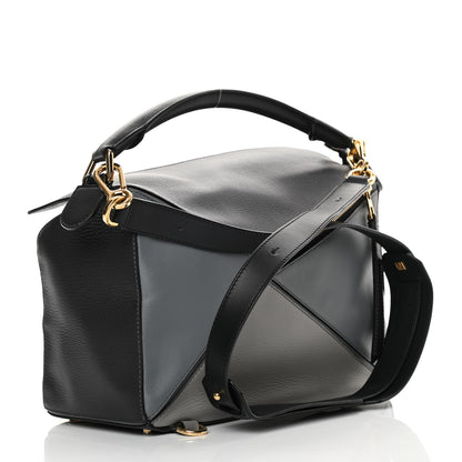 Loewe Calfskin Medium Puzzle Bag Grey Multito 3 of 12