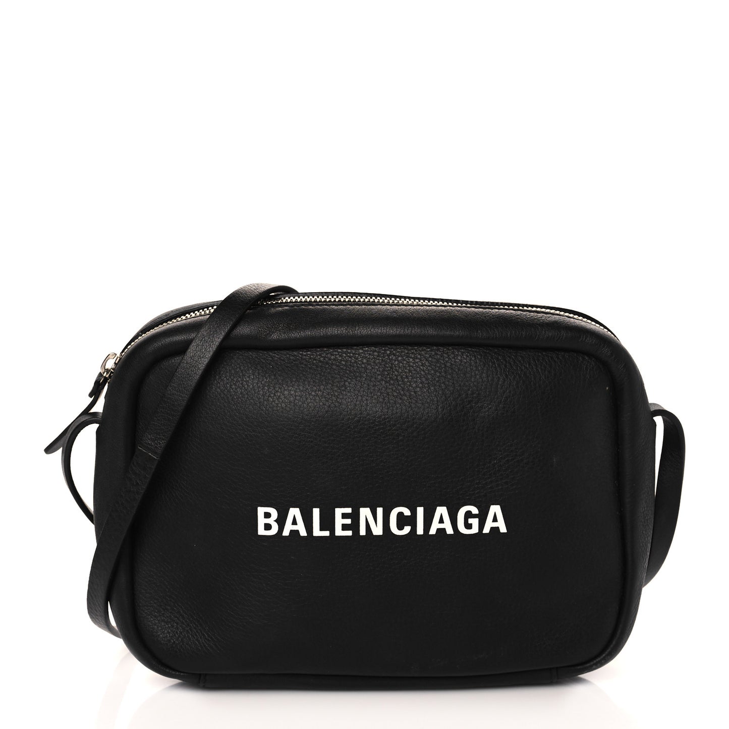 Calfskin Logo S Everyday Camera Bag Black