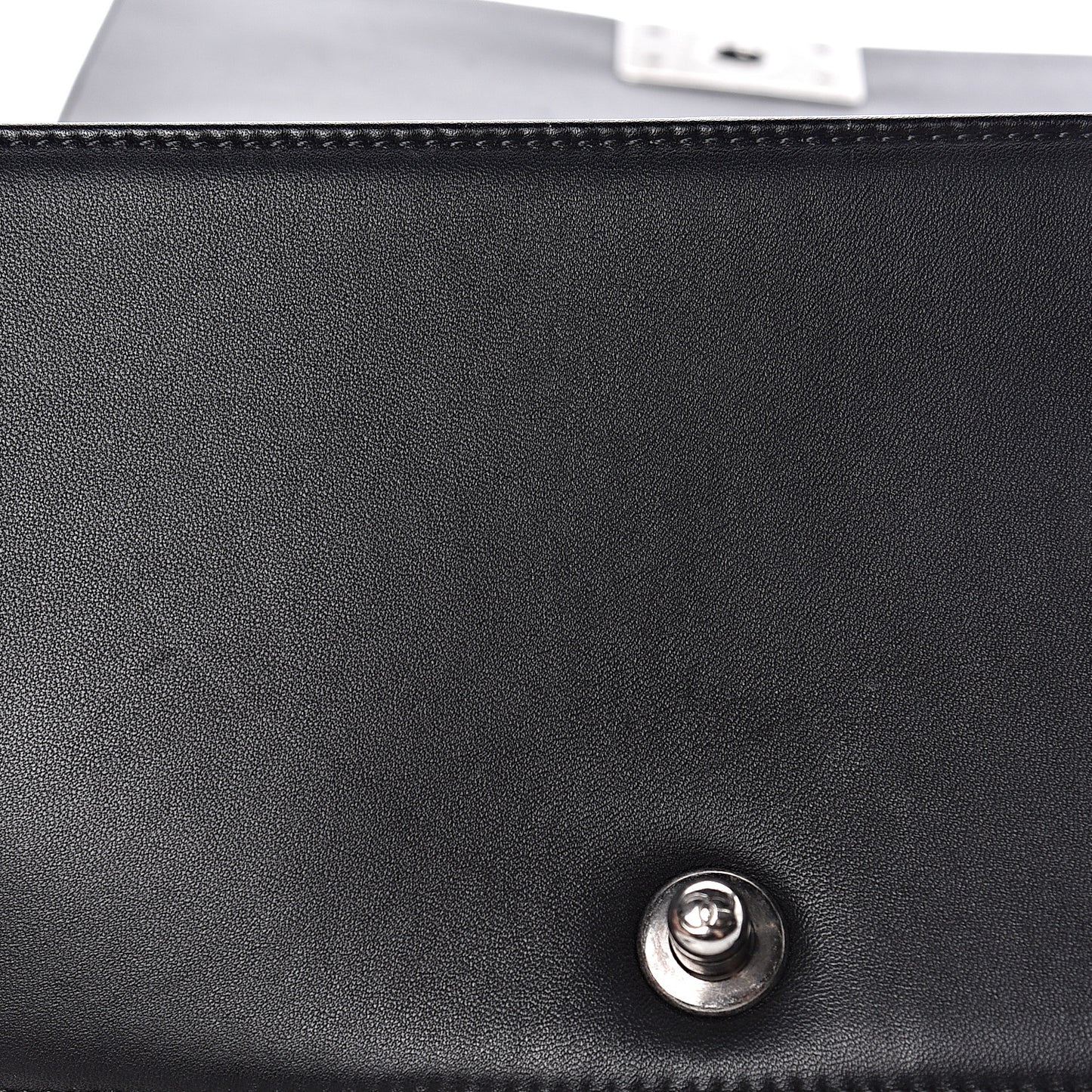 Lambskin Quilted Medium Boy Flap Black