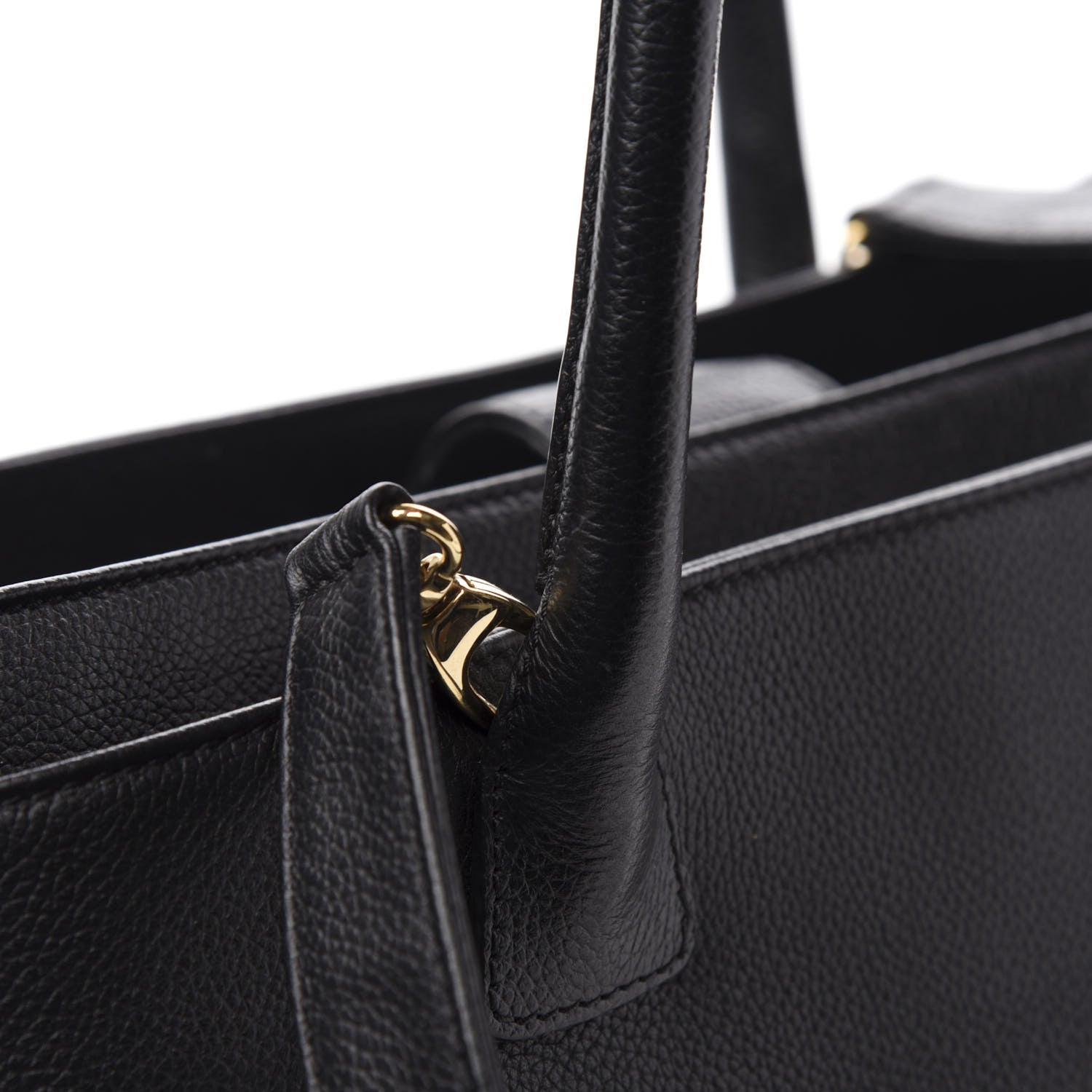 Chanel Calfskin Cerf Executive Shopper Tote Black 13 of 13
