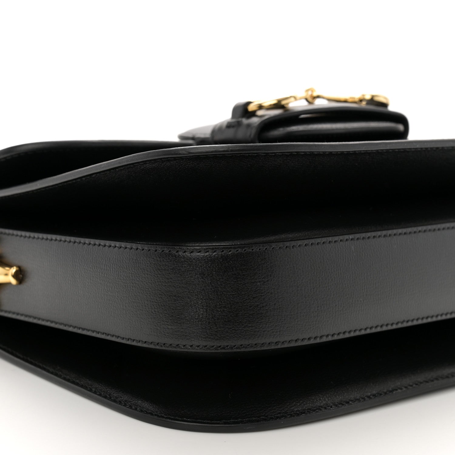 Gucci Azalea Calfskin Horsebit 1955 Shoulder Bag Black 9 of 12