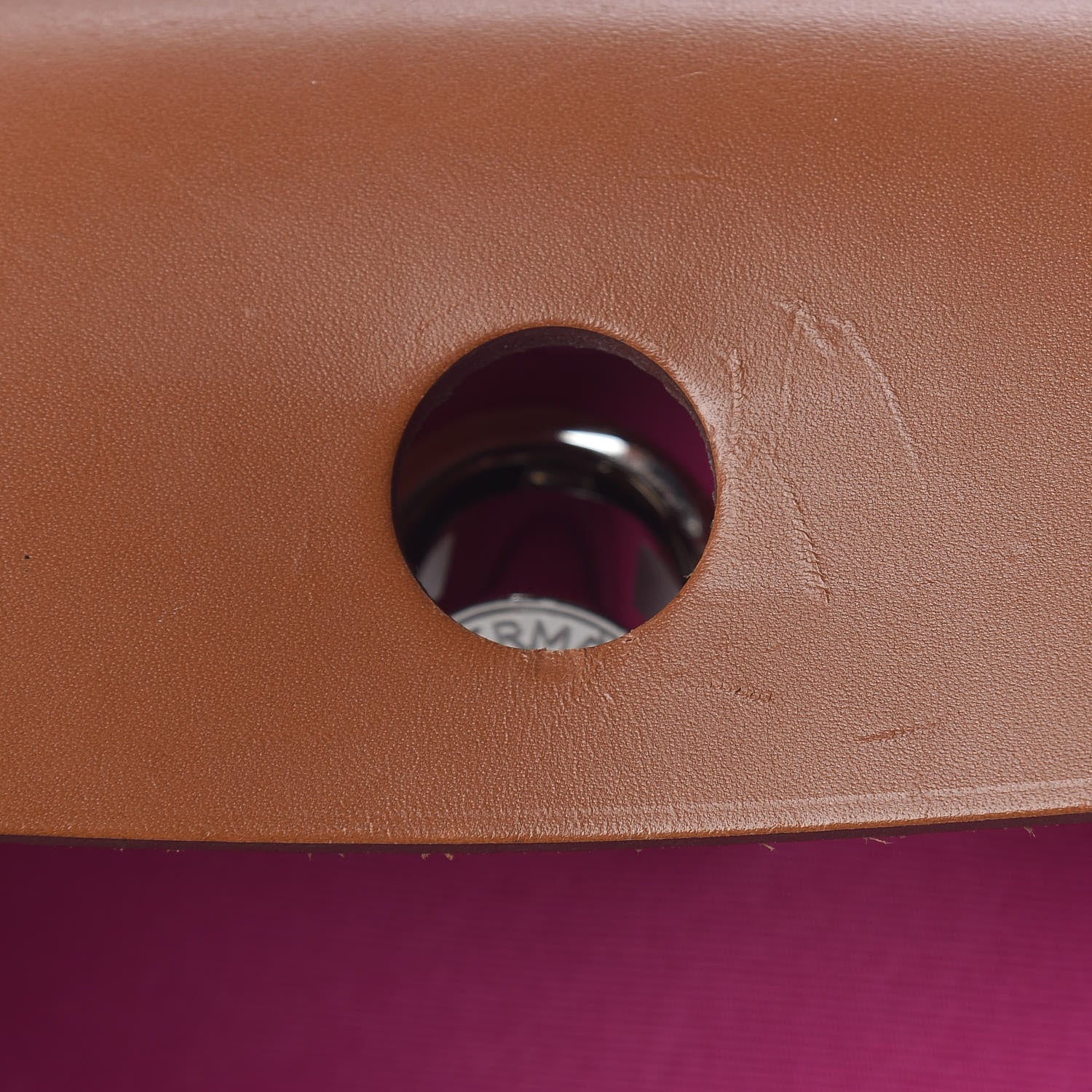 Hermes Vache Hunter Toile Herbag Zip 31 PM Magnolia Fauve 9 of 11