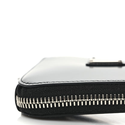 Prada Spazzolato Mini Triangle Chain Crossbody Pouch Black 8 of 8