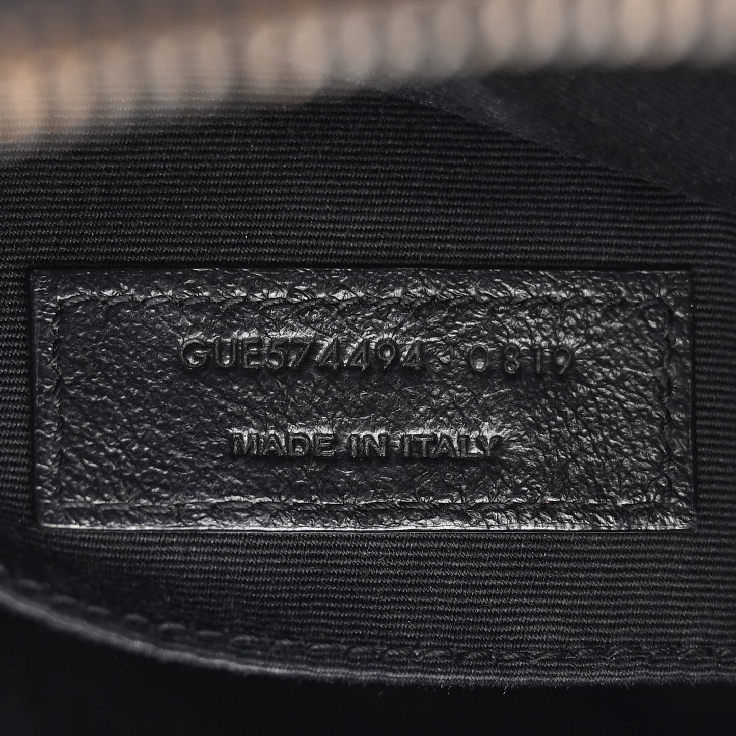 Calfskin Matelasse Monogram Monochrome Lou Camera Bag Black