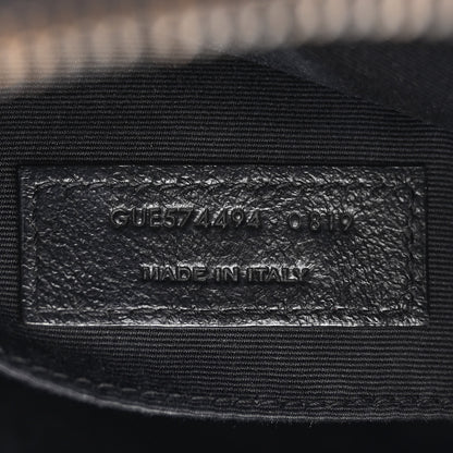 Saint Laurent Calfskin Matelasse Monogram Monochrome Lou Camera Bag Black 7 of 13