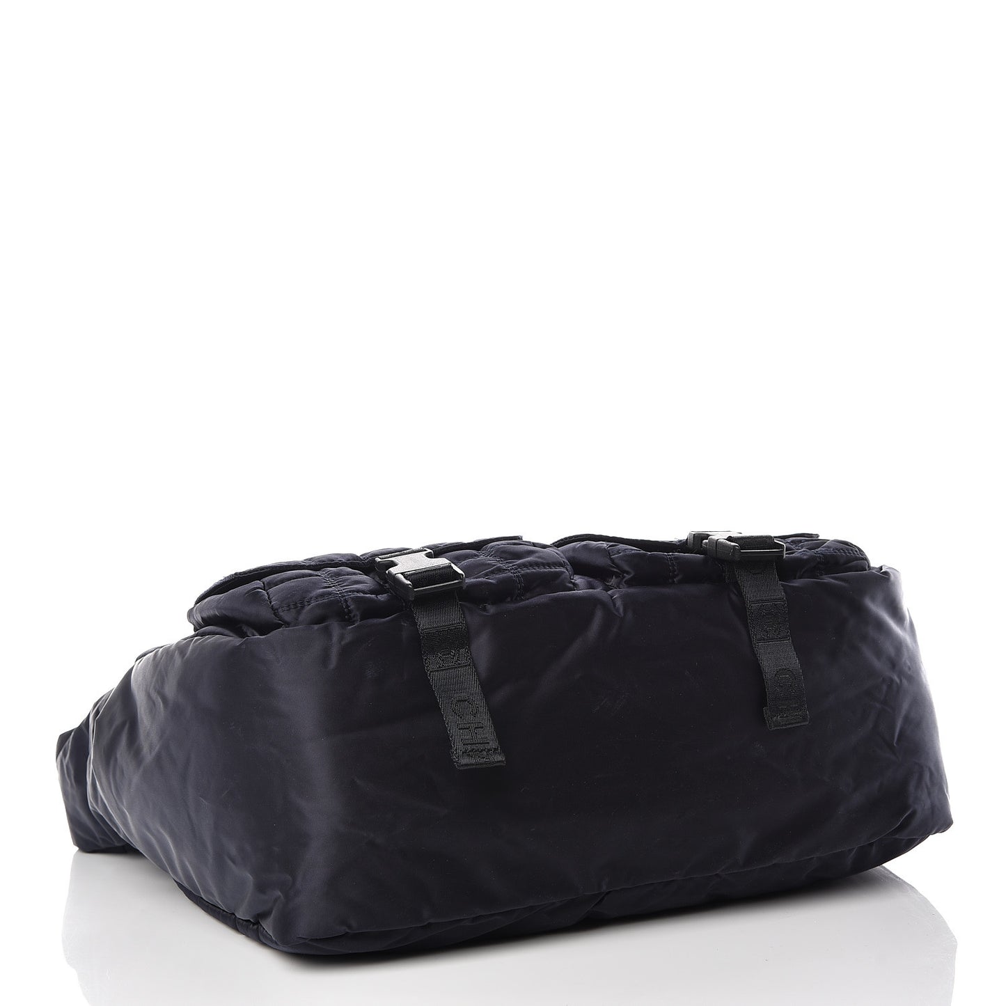 Nylon Quilted Sport Shoulder Bag Navy
