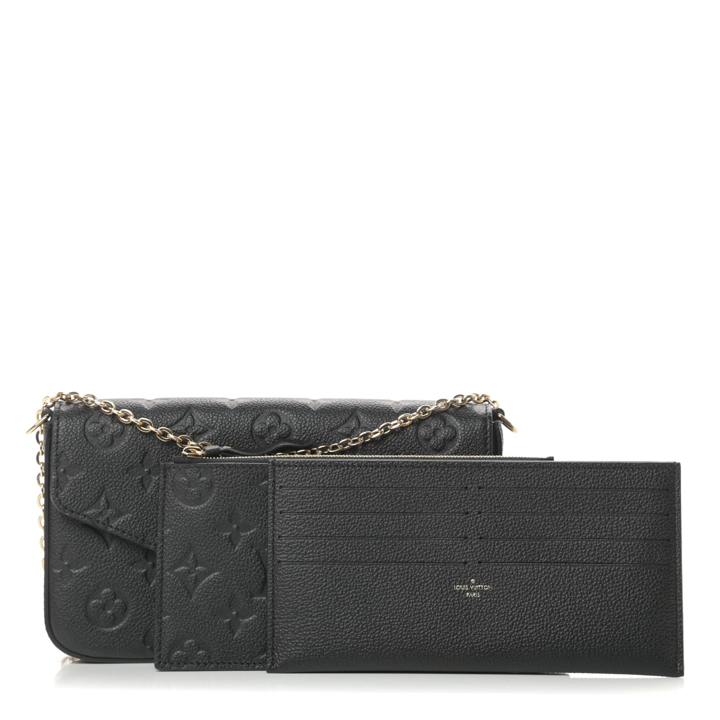 Empreinte Pochette Felicie Chain Wallet Black