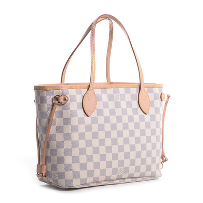 Louis Vuitton Damier Azur Neverfull PM 3 of 8
