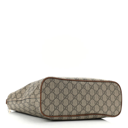 Gucci Soft GG Supreme Monogram Small Crossbody Tote Beige Cuir 4 of 11