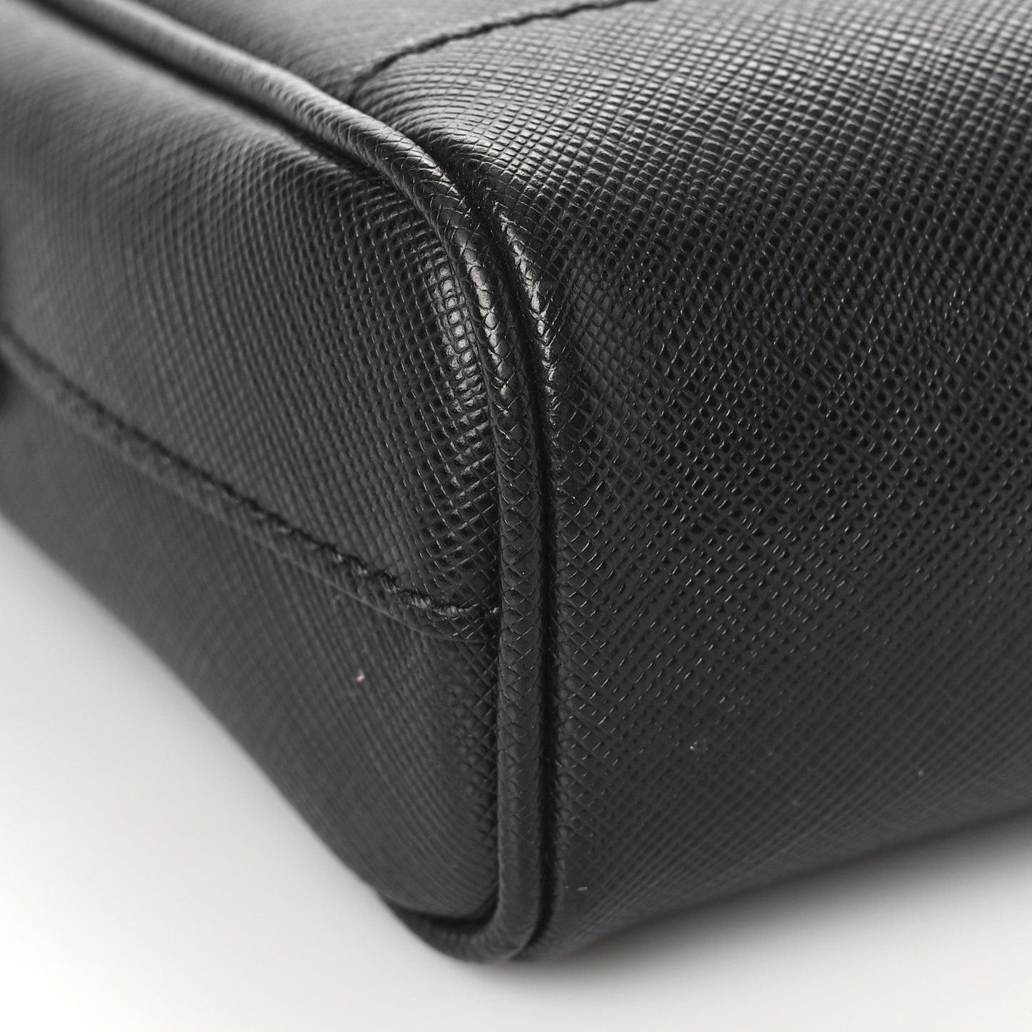 Saffiano Zip Crossbody Bag Black
