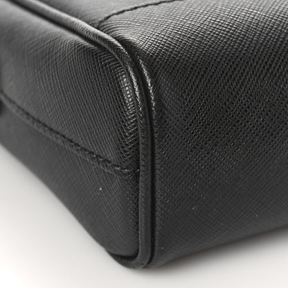 Prada Saffiano Zip Crossbody Bag Black 7 of 8