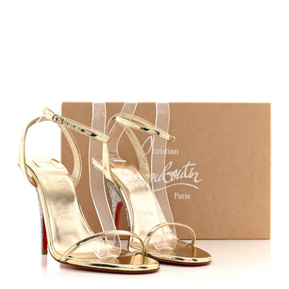 Christian Louboutin Specchio Arch Queen Strass 100 Platform Sandals 39 Platine 12 of 12