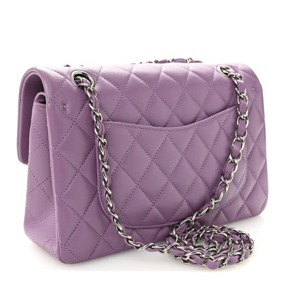 Chanel Lambskin Quilted Small Double Flap Purple 3 of 11