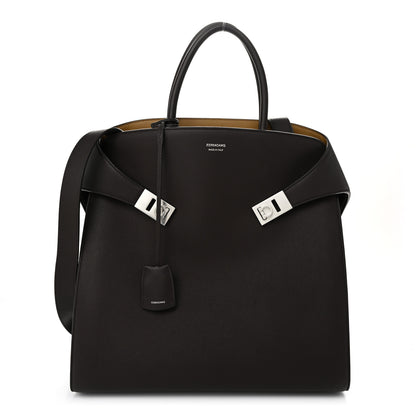 Salvatore Ferragamo Calfskin Hug Tote Bag Testa Di Moro 1 of 9
