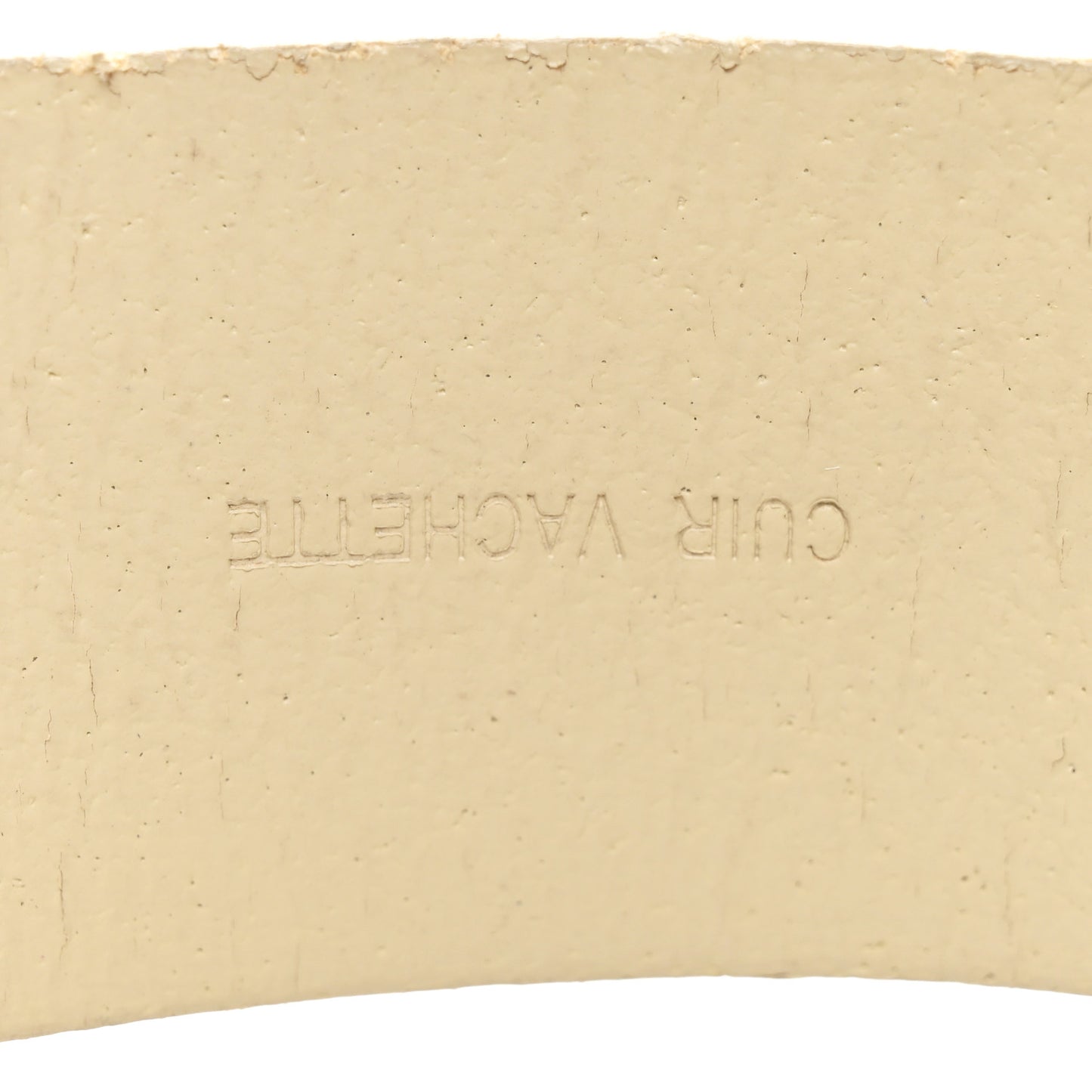 Calfskin Enamel CC Logo Belt 80 32 Light Beige