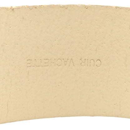 Chanel Calfskin Enamel CC Logo Belt 80 32 Light Beige 5 of 8