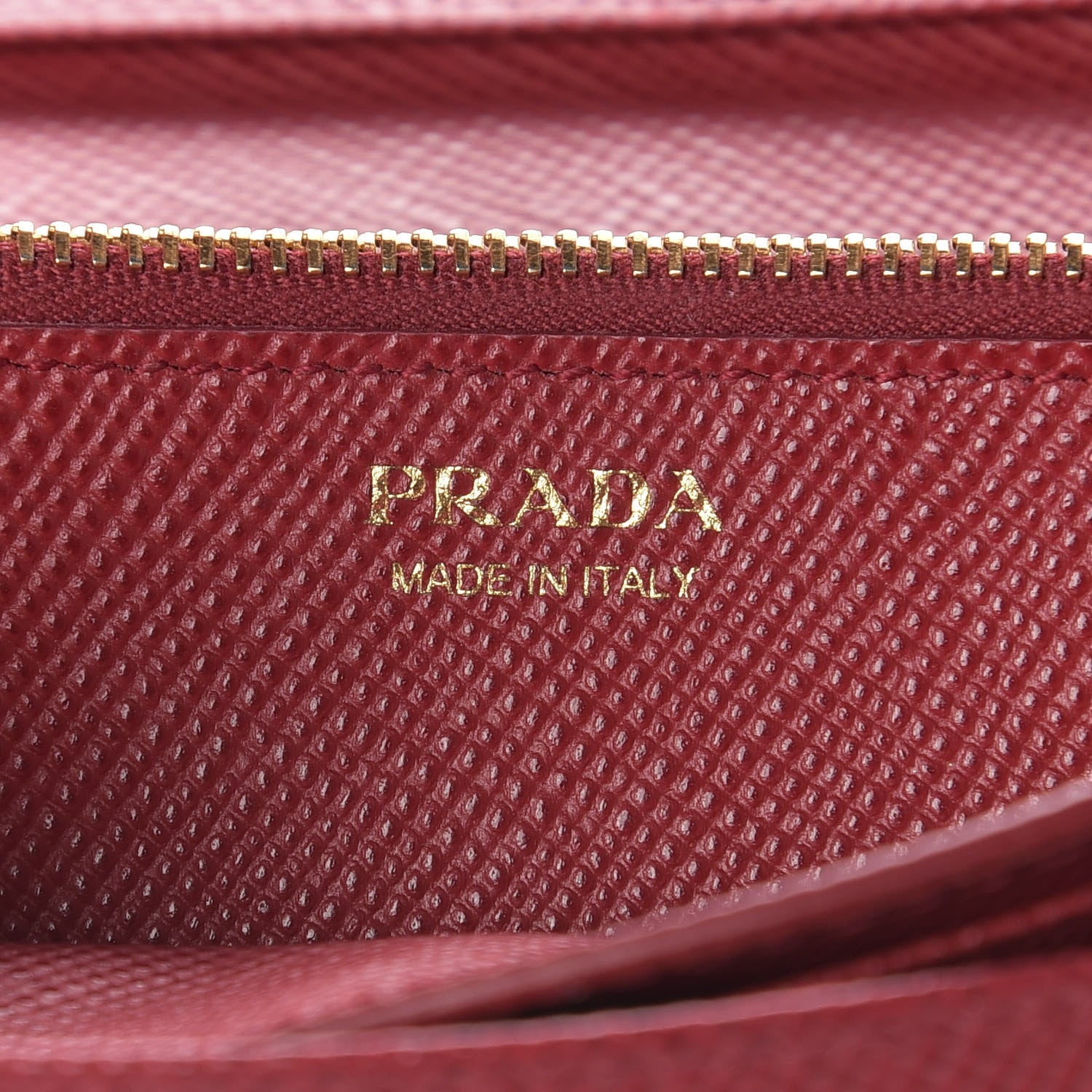 Prada Saffiano Metal Continental Flap Wallet Fuoco 7 of 11