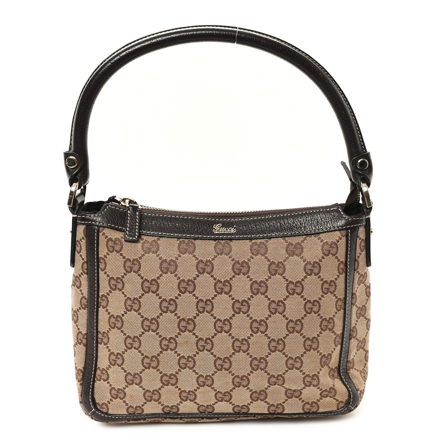 Monogram Abbey Shoulder Bag Dark Brown