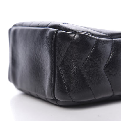 Saint Laurent Calfskin Y Quilted Monogram Mini Loulou Camera Bag Black 8 of 9