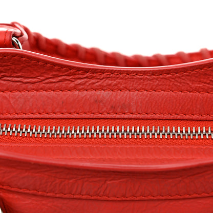 Balenciaga Matte Goatskin Rubber Covered Classic Hardware Mini City Rouge Coquelico Rouge Braise 15 of 17