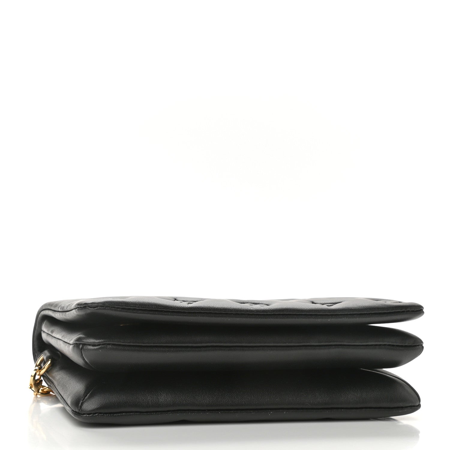 Louis Vuitton Lambskin Embossed Monogram Pochette Coussin Black 3 of 9