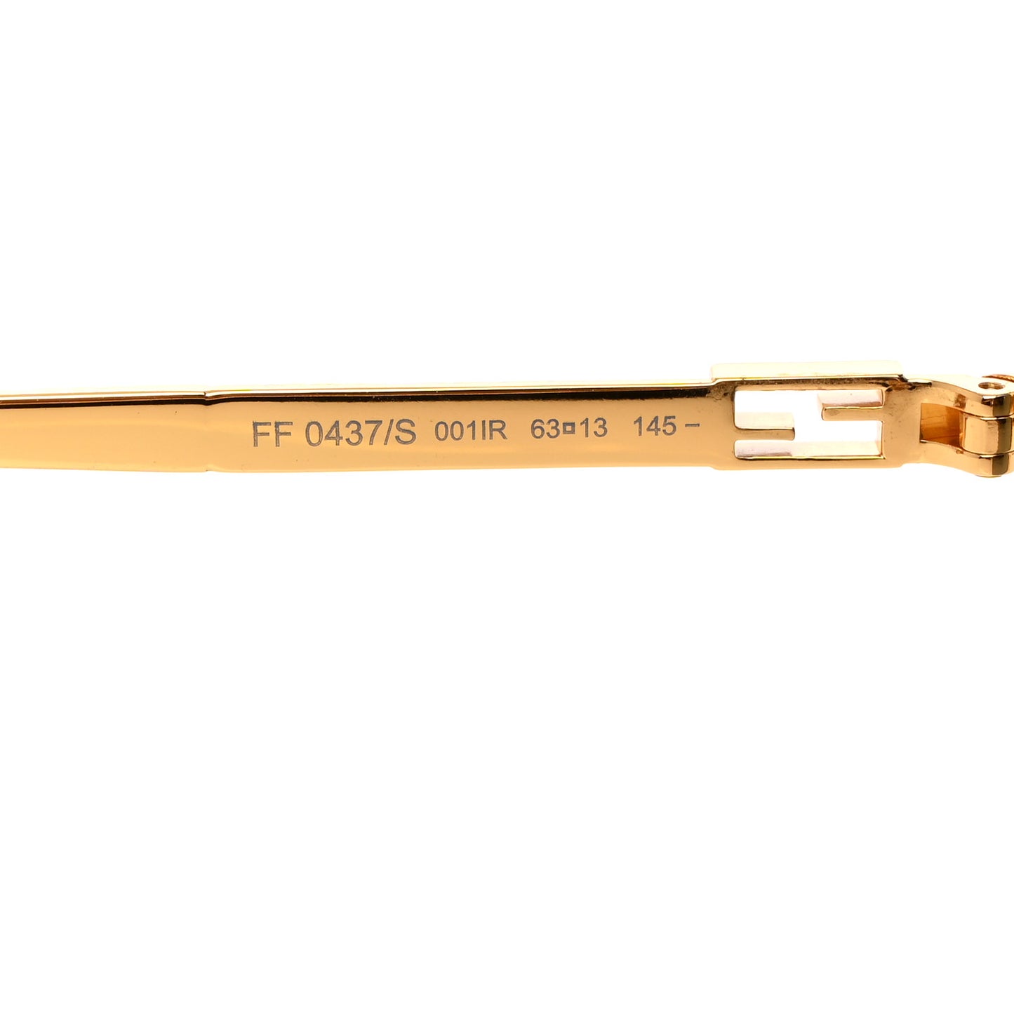 Metal Aviator Sunglasses FF 0437/S Gold