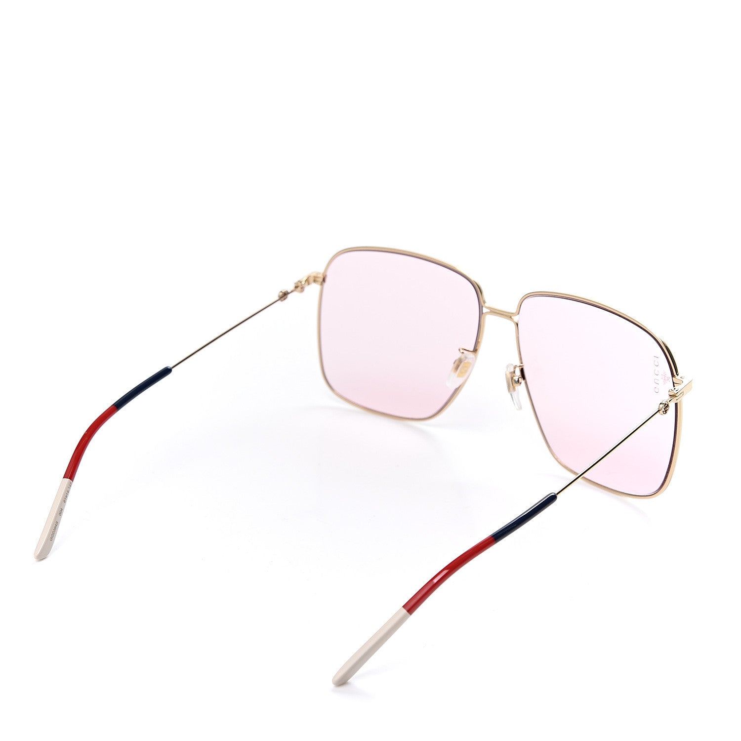 Gucci Rectangular Frame Interlocking G Sunglasses GG0394S Pink 4 of 8