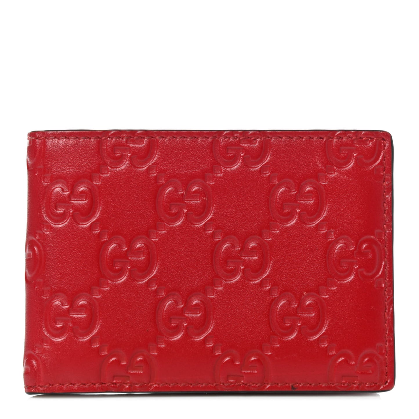 Guccissima Bi-Fold Wallet Red
